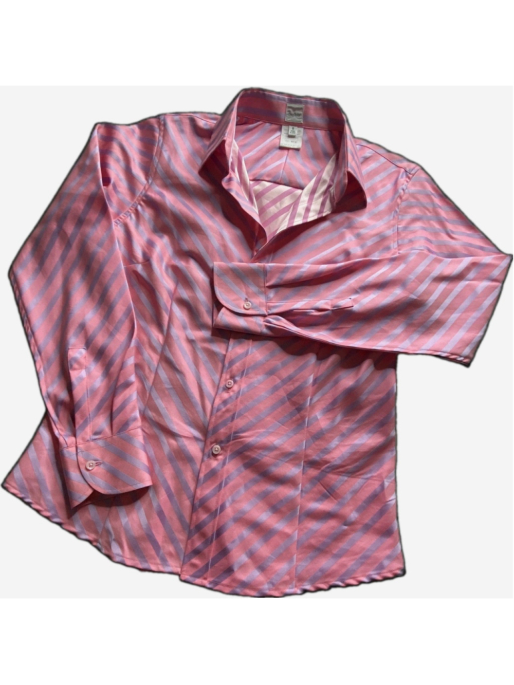 Craig Taylor Mia Fit Shirt Womens Egyptian Cotton Pink Purple Stripe Officecore